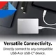 TOSHIBA CANVIO FLEX 2,5 COL USB 3.0 KÜLSŐ MEREVLEMEZ 4TB EZÜST