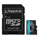 KINGSTON CANVAS GO PLUS MICRO SDXC 256GB + ADAPTER CLASS 10 UHS-I U3 A2 V30 170/90 MB/s