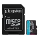 KINGSTON CANVAS GO PLUS MICRO SDXC 128GB + ADAPTER CLASS 10 UHS-I U3 A2 V30 200/90 MB/s