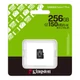 KINGSTON CANVAS SELECT PLUS MICRO SDXC 256GB CLASS 10 UHS-I U1 A1 V10 (150 MB/s OLVASÁSI SEBESSÉG)