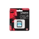 KINGSTON CANVAS GO SDXC 256GB CLASS 10 UHS-I U3 V30 (90 MB/s OLVASÁSI - 45 MB/s ÍRÁSI SEBESSÉG)