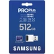 SAMSUNG PRO PLUS (2023) MICRO SDXC 512GB CLASS 10 UHS-I U3 A2 V30 180/130 MB/s + USB 3.0 MEMÓRIAKÁRTYA OLVASÓ